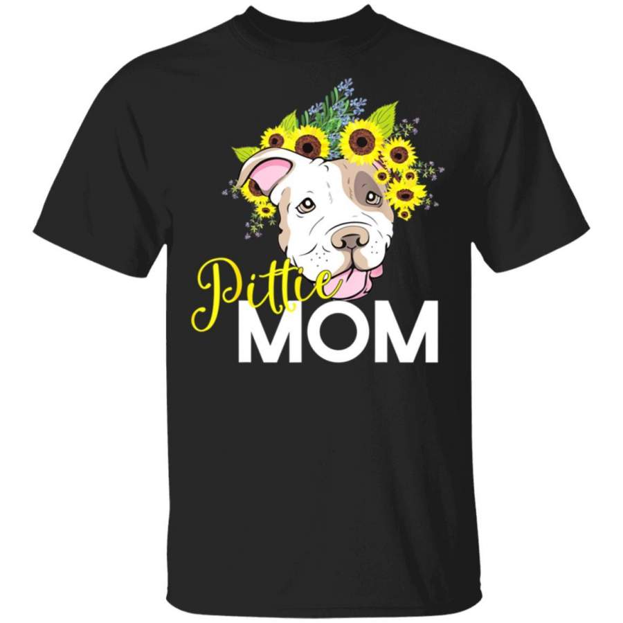 Pittie Mom for Pitbull Dog Lovers Mothers Day Gift T-Shirt