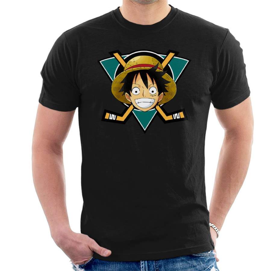 Monkey D Luffy Mighty Ducks One Piece Men’s T-Shirt