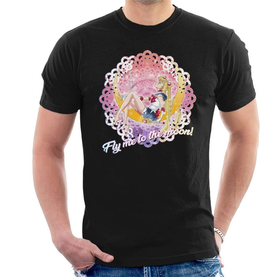 Fly Me To The Sailor Moon Men’s T-Shirt