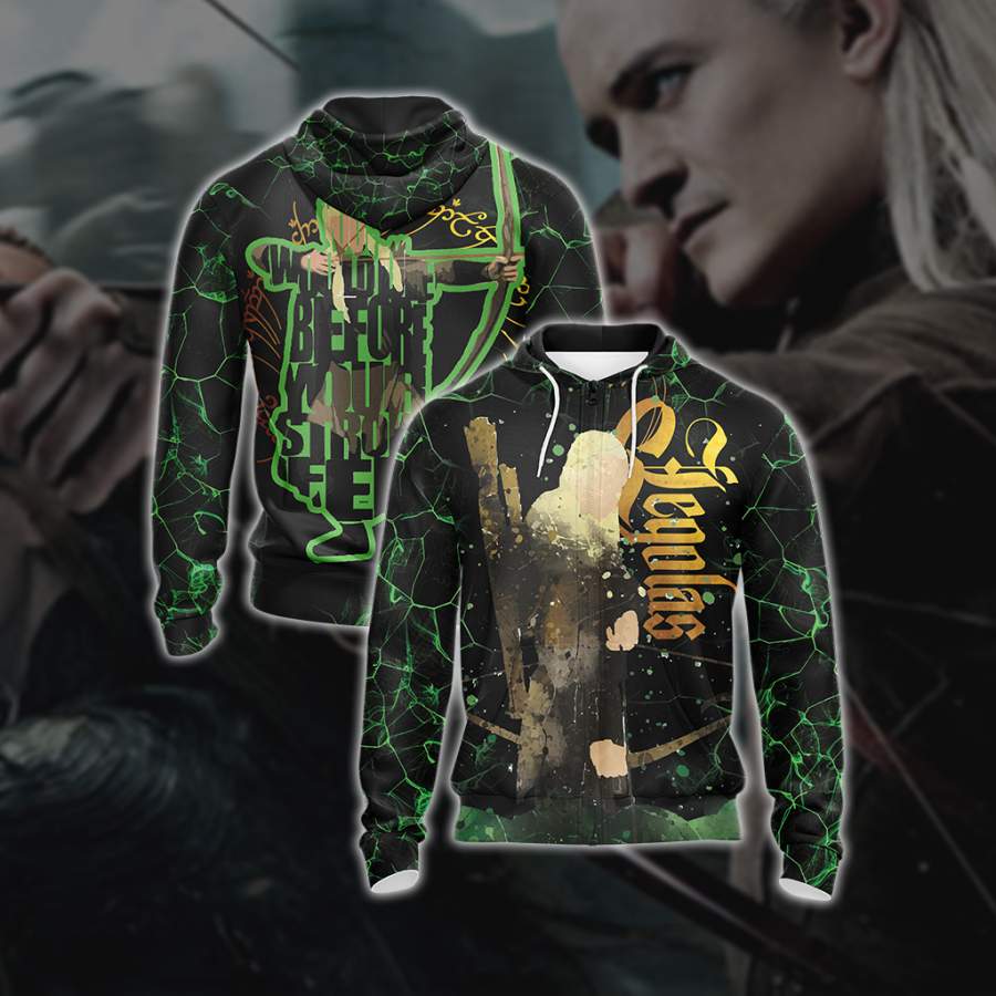 Lord Of The Ring – Legolas Unisex Zip Up Hoodie