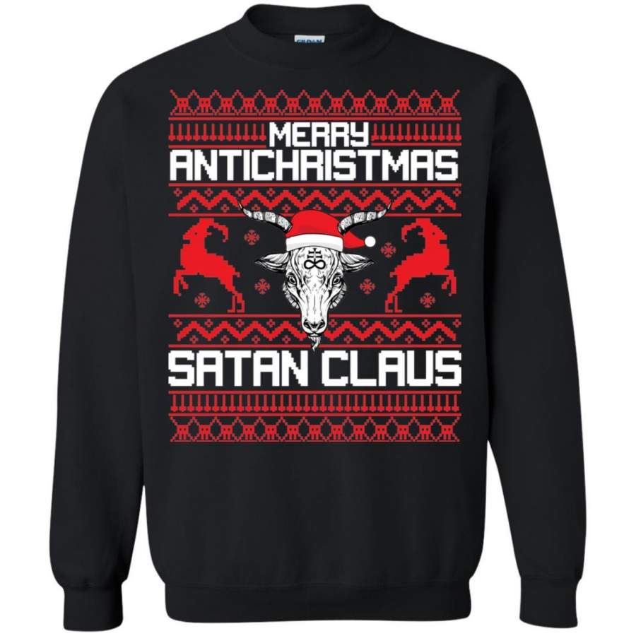 AGR Merry Antichristmas Satan Claus Sweatshirt