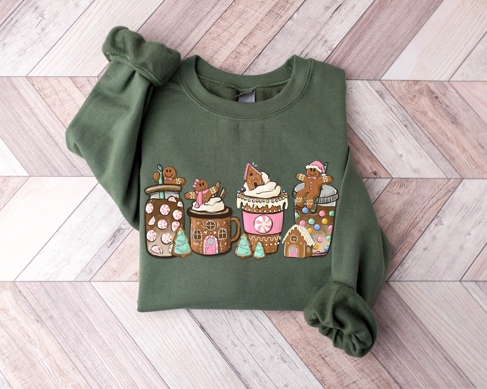 Christmas Coffee Sweatshirt 2D Crewneck Sweatshirt