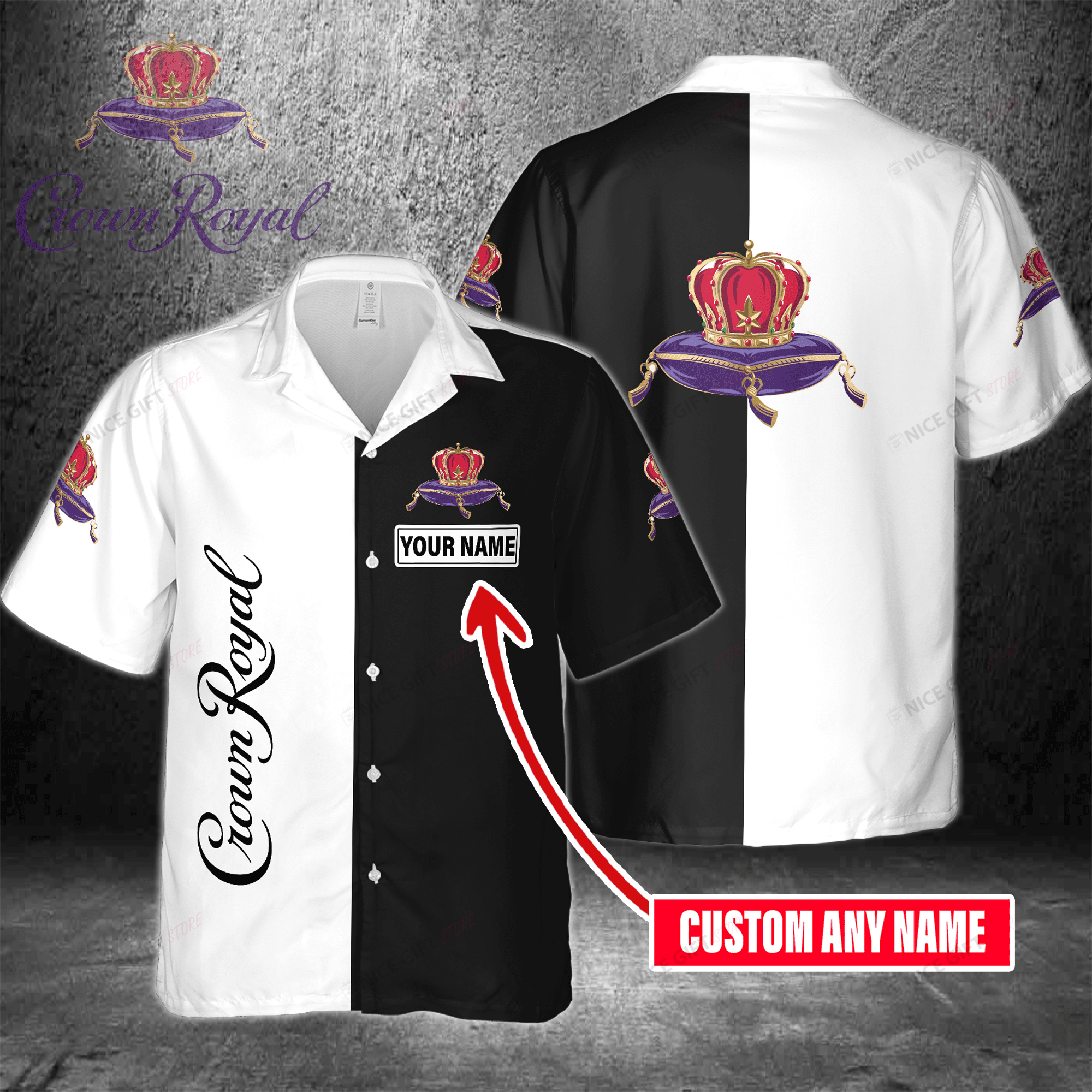 Crown Royal Custom Name Hawaiian Shirt 3Hs-T1S1