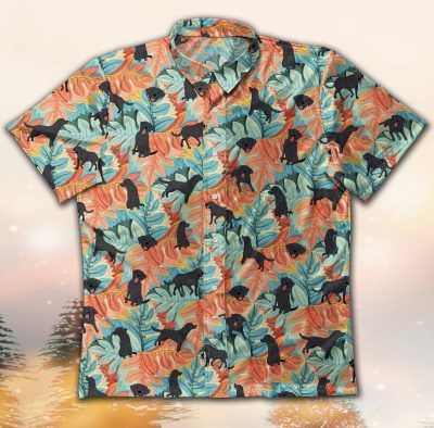 Gettyshirt Labrador Dog Gt Vintage Cotton Mens Hawaiian Ha47057