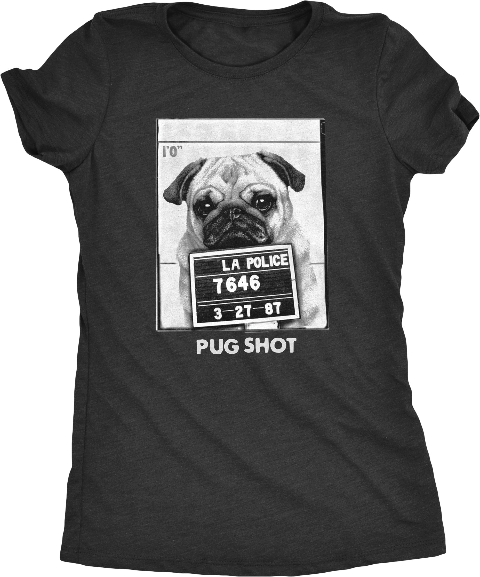 Pug Shot Women’s Tri-blend T-Shirt