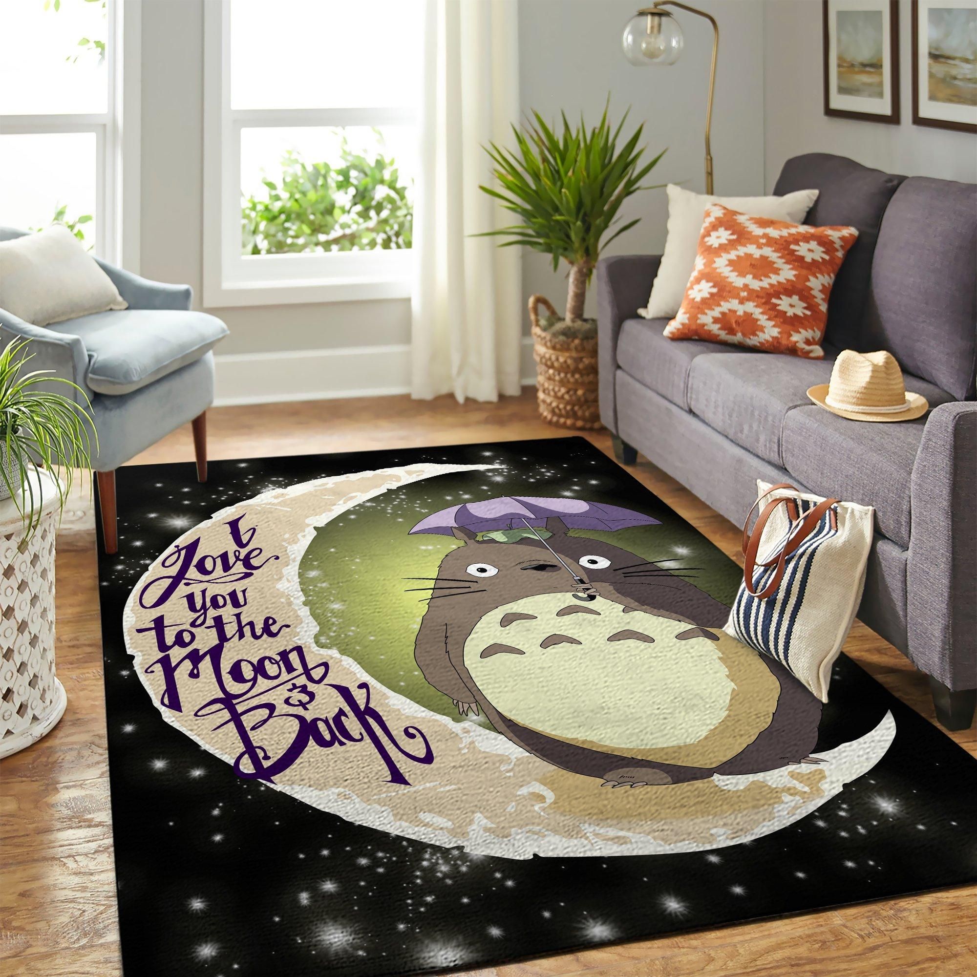 Totoro Anime Area Rug Geeky Carpet – home decor – Bedroom Living Room decor