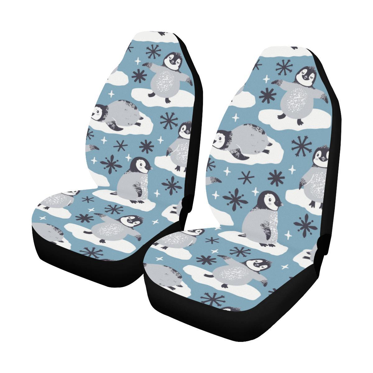 Penguin Pattern Print Design A05 Universal Fit Car Seat Covers