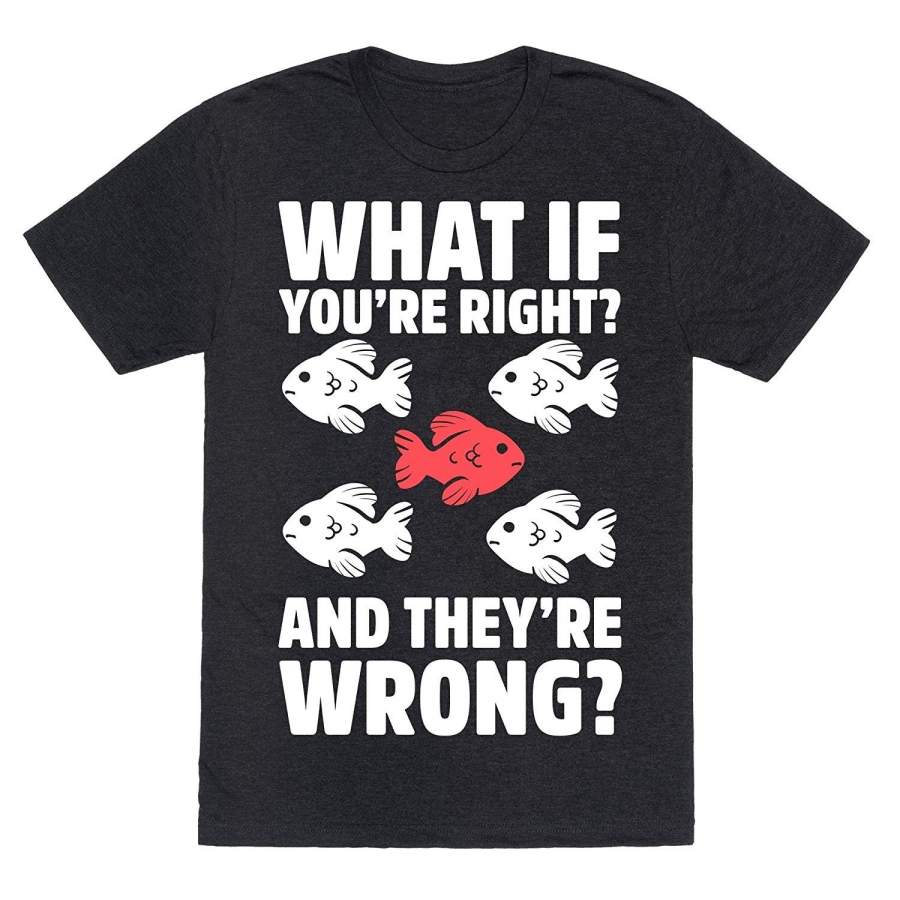 What If You’Re Right? And They’Re Wrong? Mens Short Sleeve T-Shirt