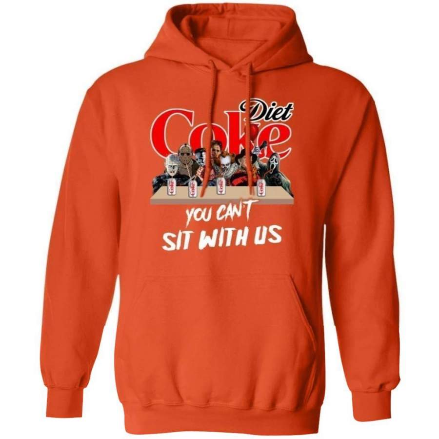 You Can’t Sit With Us Horror Movies Characters Drink Diet Coke Hoodie ...