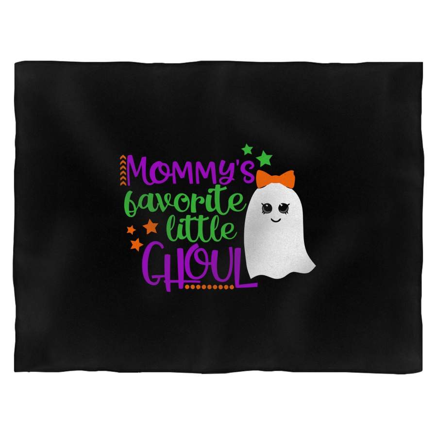 Mommys Favorite Little Ghoul Halloween Blanket