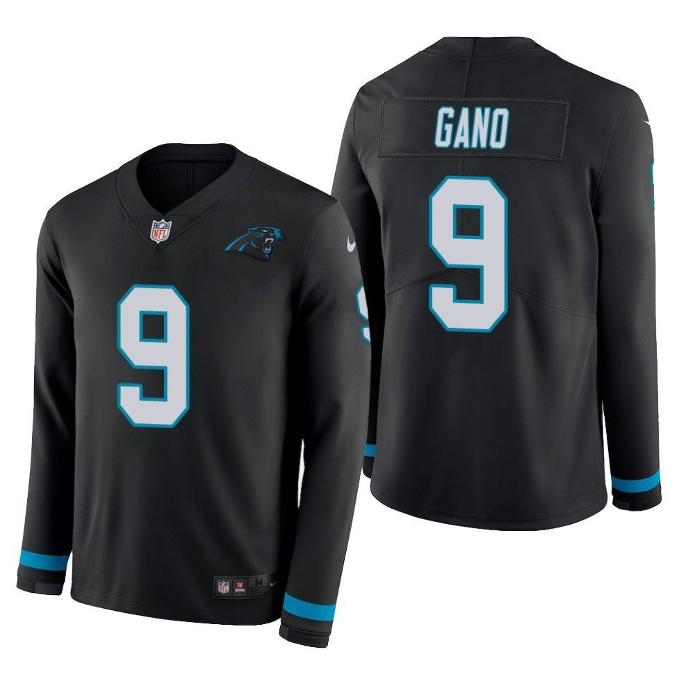 Carolina Panthers Graham Gano Therma Long Sleeve Mens Jersey Black