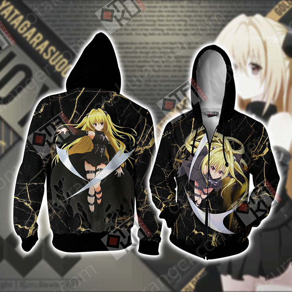 To Love-Ru Golden Darkness Zip Up Hoodie Jacket