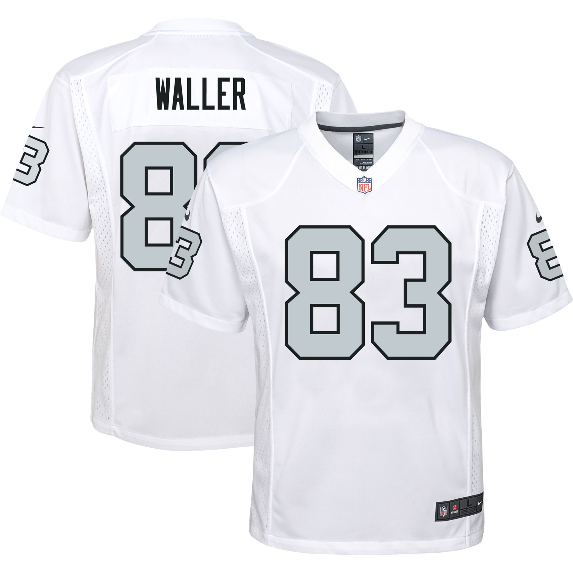 Youth Las Vegas Raiders Darren Waller White Alternate Game Jersey