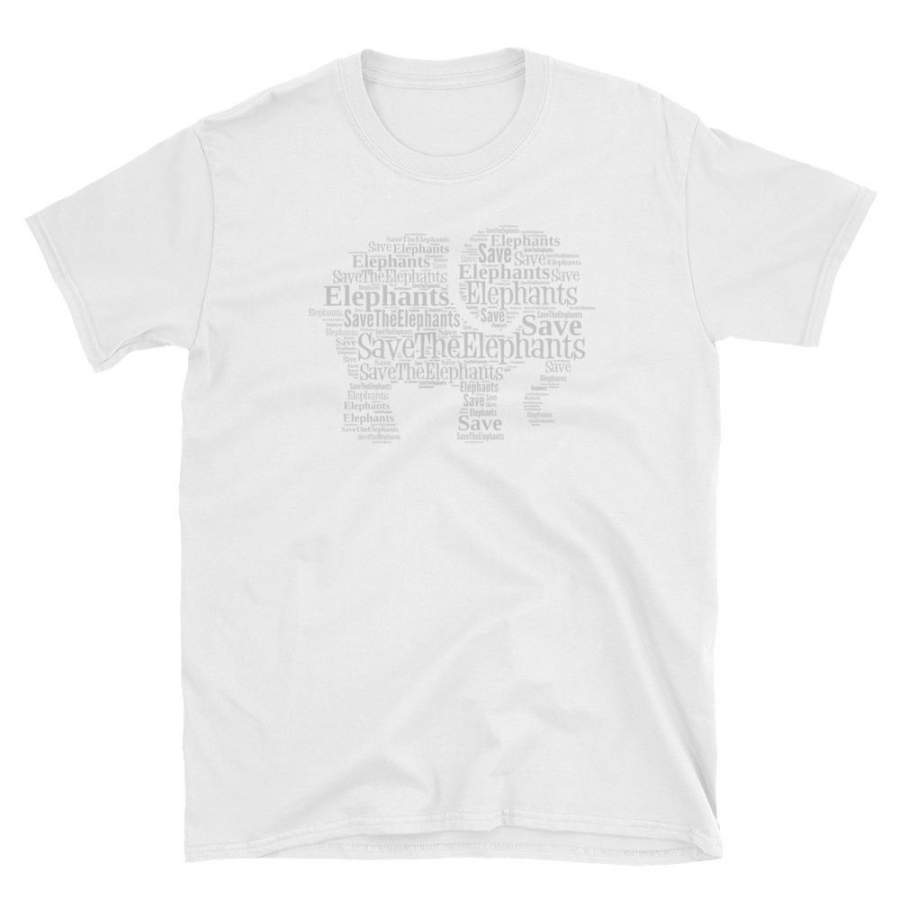 Save the Elephants Word Art T-Shirt