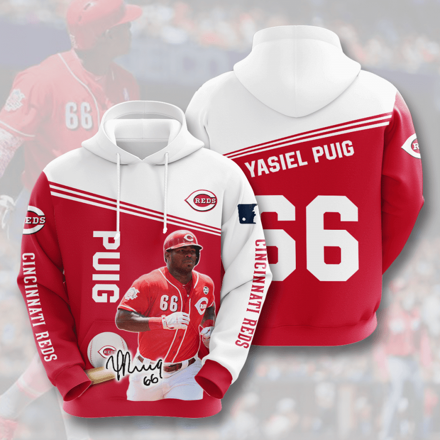 Cincinnati Reds Yasiel Puig 3D Hoodie For Men For Women All Over Printed Hoodie V6088