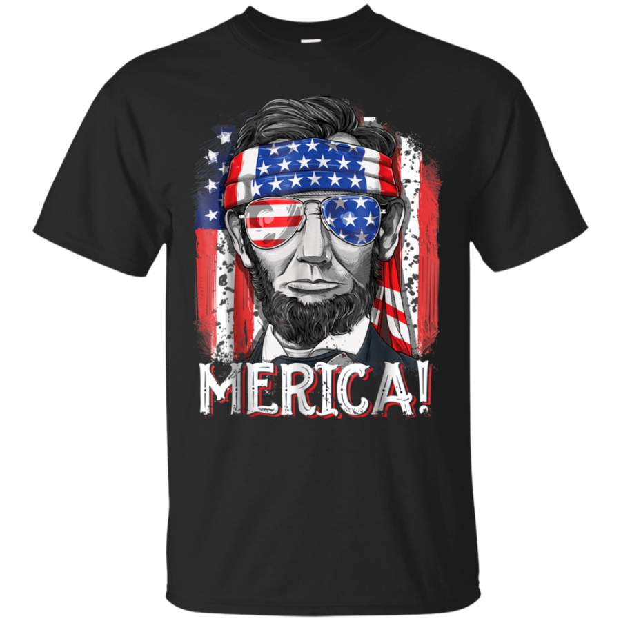 AGR Merica Abe Lincoln T Shirt 4th Of July