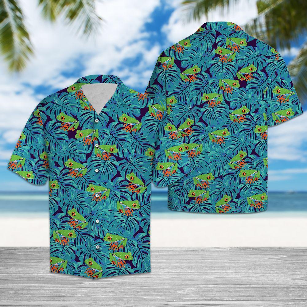 Frog Tropical Hawaii Shirt For Hawaii Aloha Ha76666