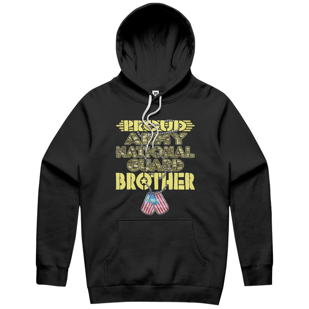 Proud Army National Guard Brother Dog Tags Hoodie