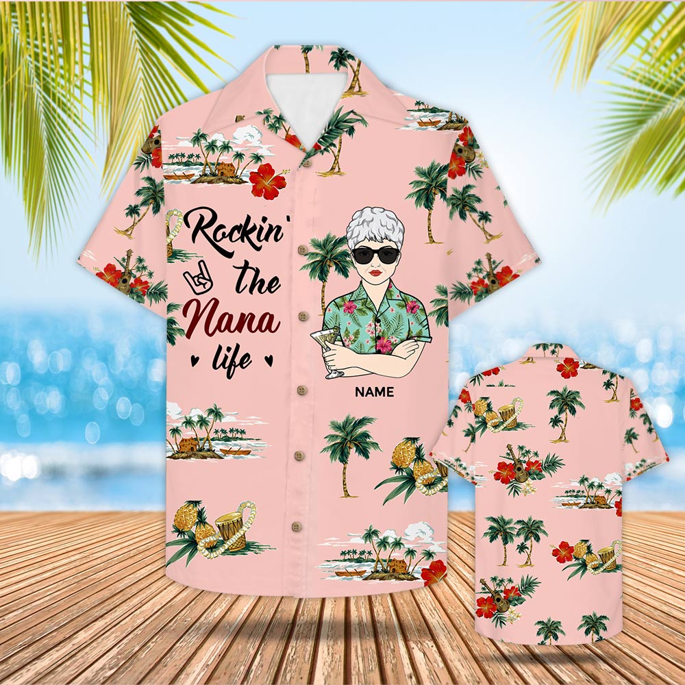 Personalized The Nana Hawaii Shirt For Grandma Ha98447