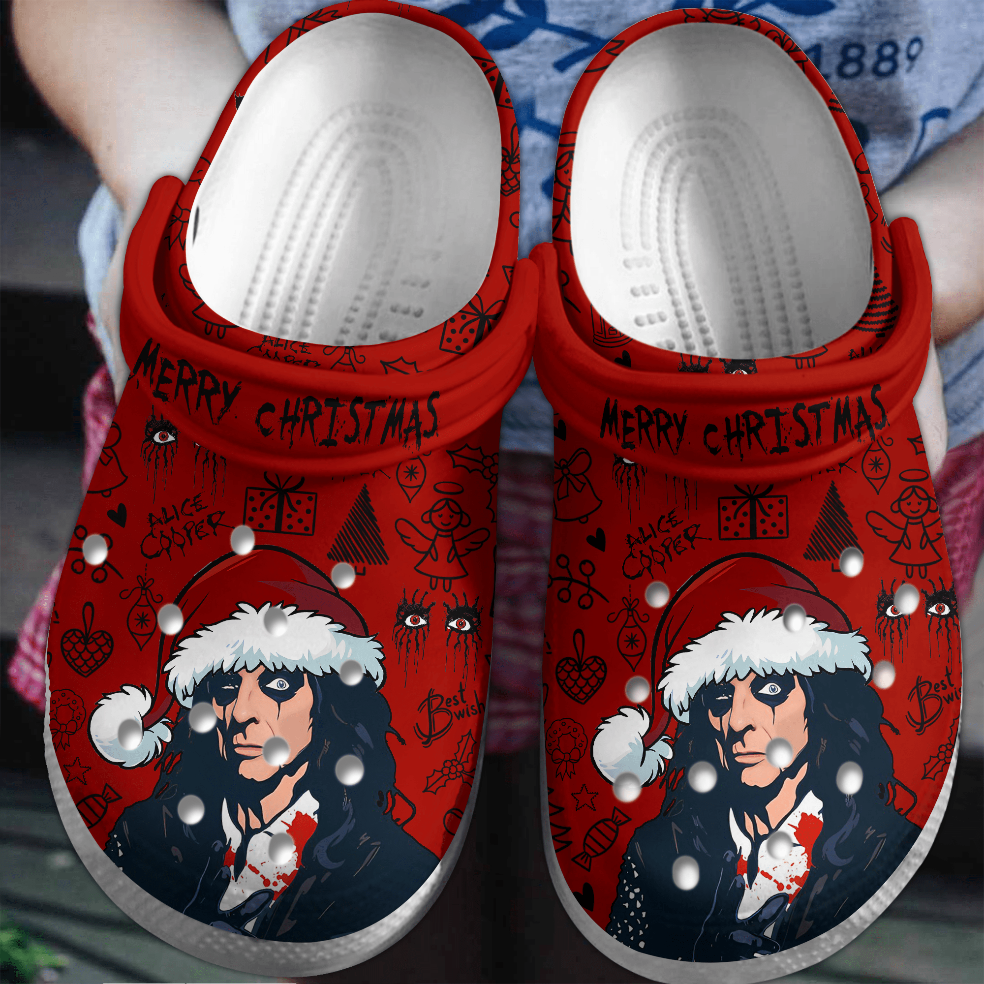 Alice Cooper Music Crocs Crocband Clogs Shoes Comfortable For Men Women and Kids 5