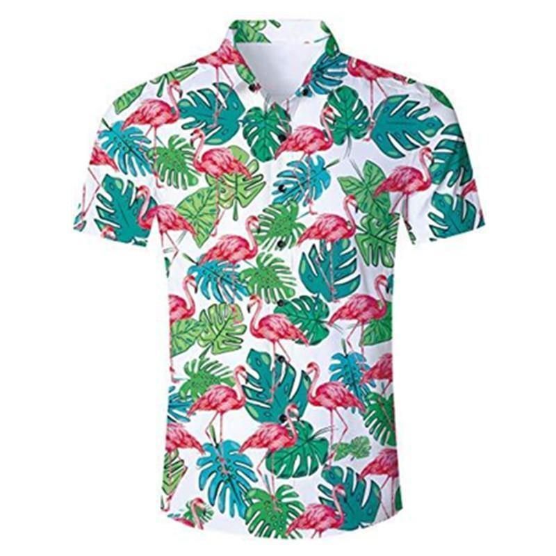 Cover Your Body With Amazing Mens Hawaii Shirt White Tropical Ha108684