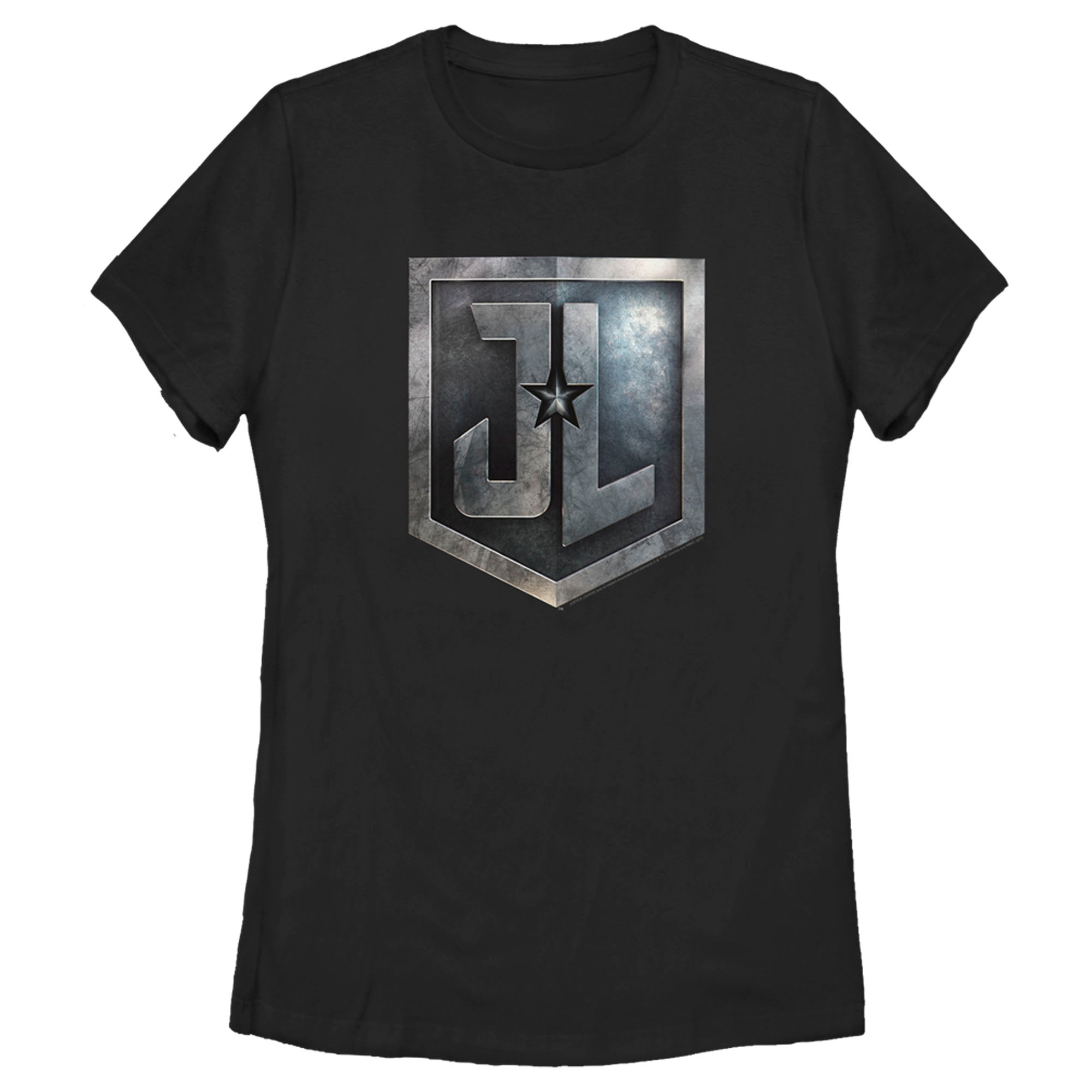 Zack Snyder Justice League Women’S Stone Shield Logo  T-Shirt