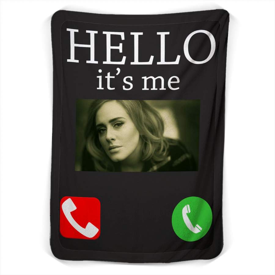 Adele Hello Its Me Calling Fleece Blanket