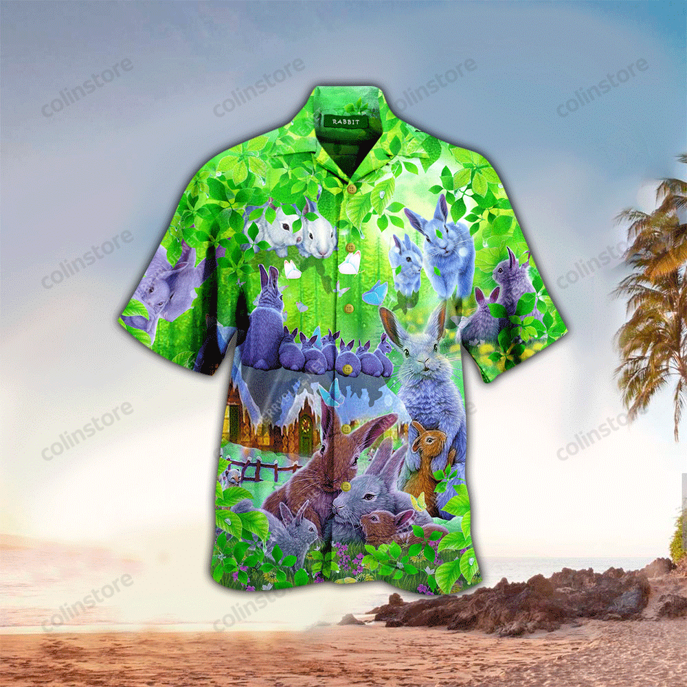 Life Is Better With A Rabbit Hawaiian Shirt, Hawaii Shirt Men, Aloha Shirt