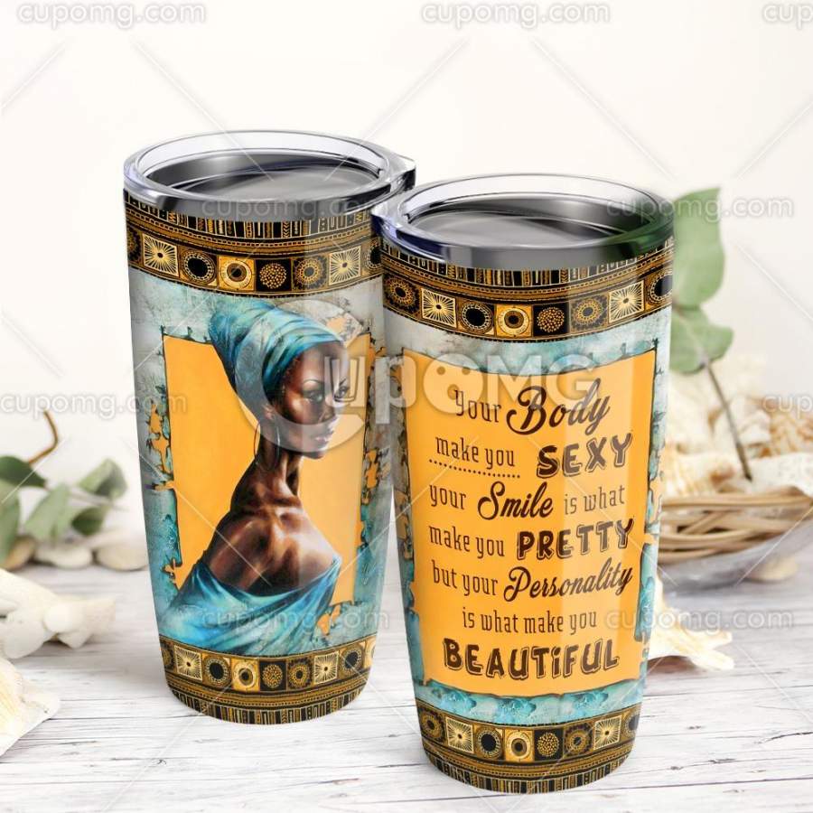 Sexy Black Girl Stainless Steel Insulated Tumbler Cup 20Oz