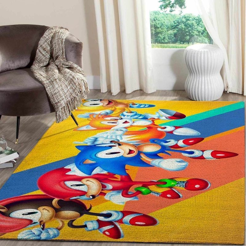 Sonic The Hedgehog 7 Area Rug Living Room Rug Home Decor Floor Decor