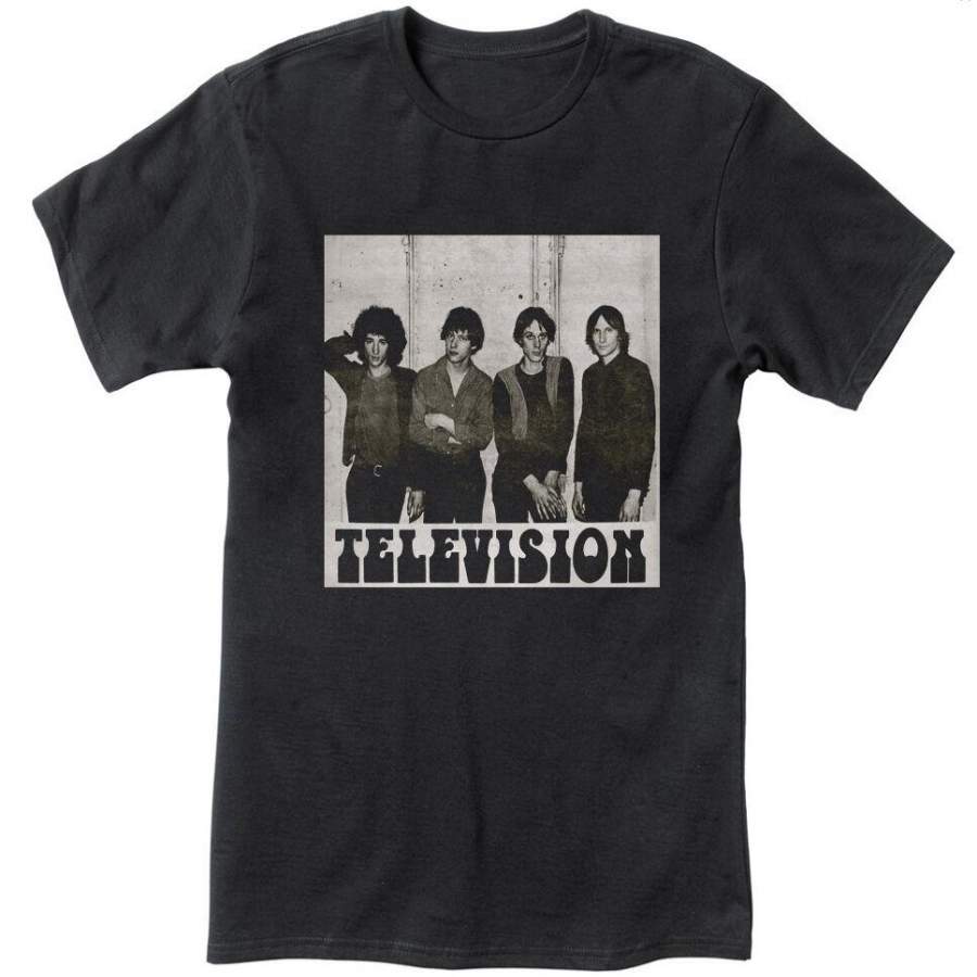 Television Band Vintage Punk Rock Men Black T-Shirt