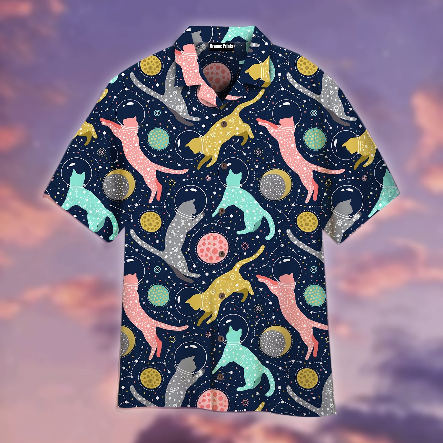 Cats Space Cosmic Aloha Hawaii Shirts For Men And Women Ha102793