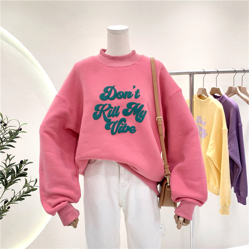 Cute Hoodies Womens Autumn Winter Letter Print Warm Sweatershirt Casual Teenager Sweatshirts Oversized Hoodie alx