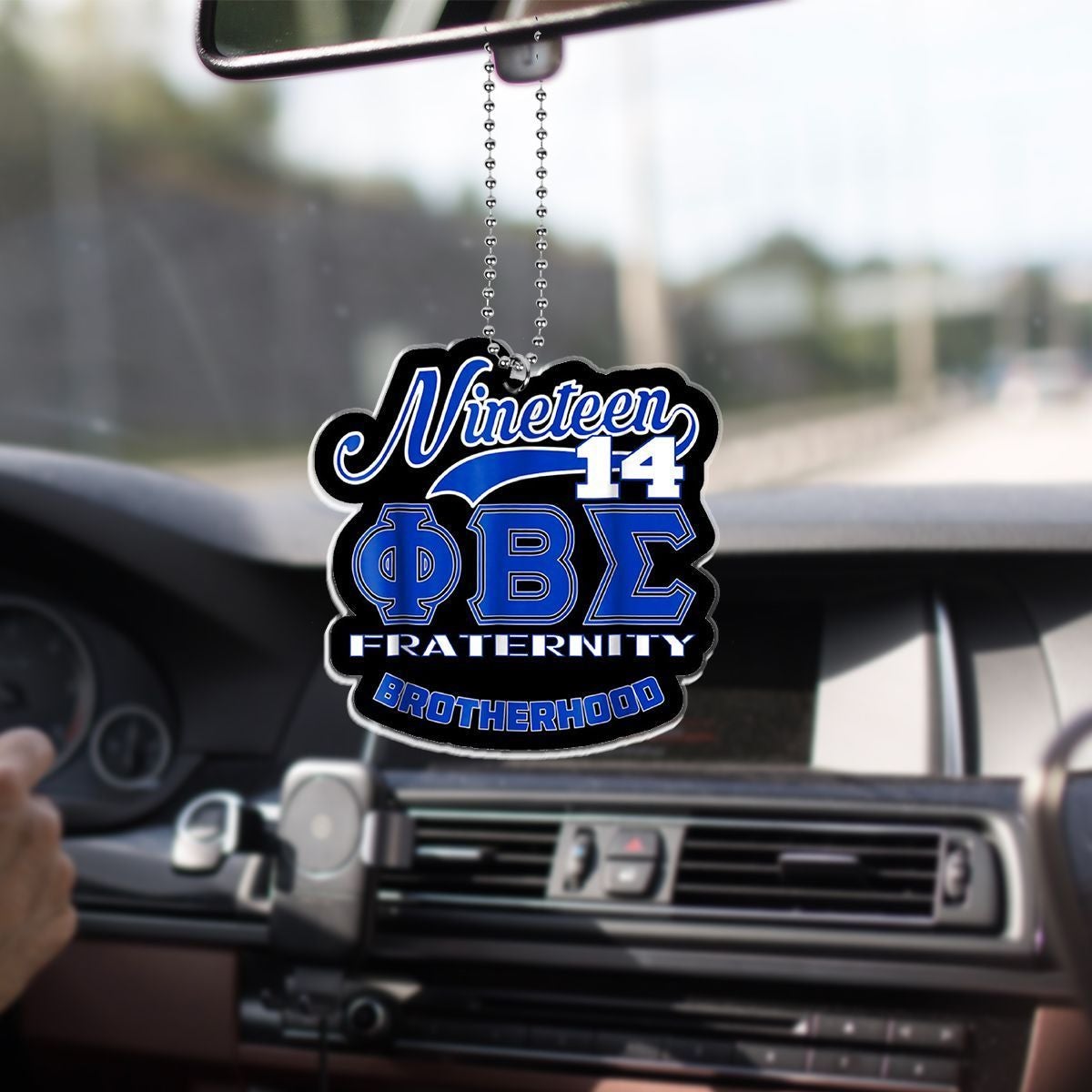 Wonderprint Ornament Phi Beta Sigma 14 Car Hanging Ornament Lt10