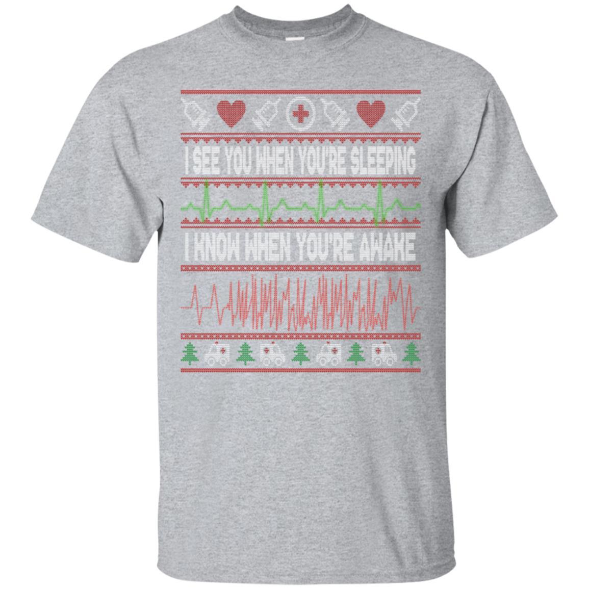 Tachy Nurse Ugly Christmas Sweater Doctor Medical Long Shirt