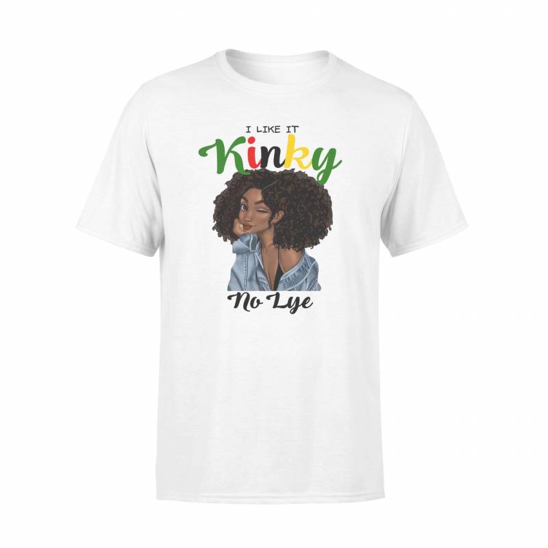 AfroKinky Hair I Like It Kinky No Lye - Standard T-shirt