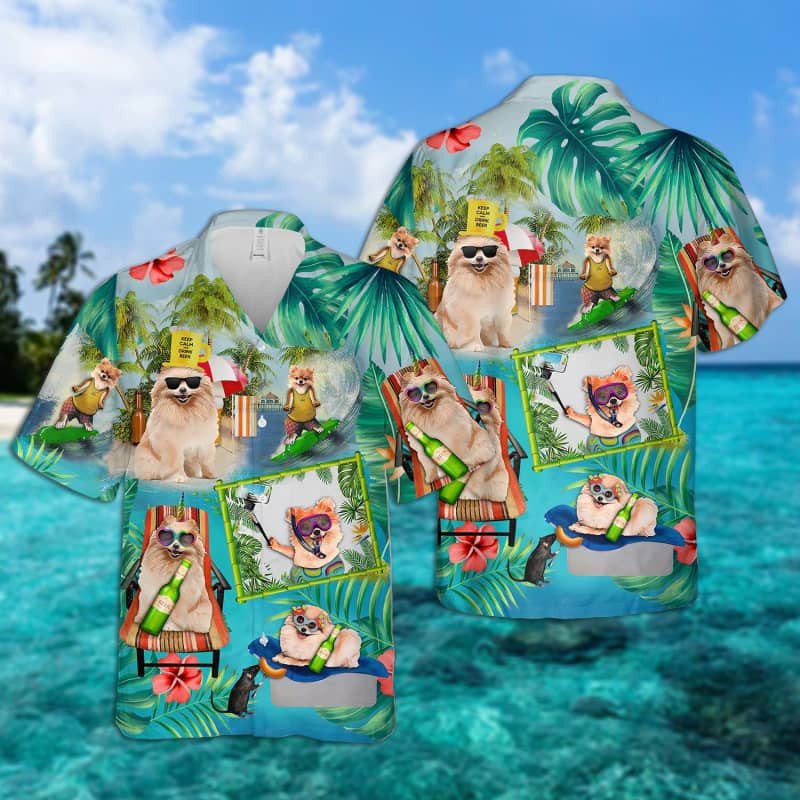 Felacia Pomeranian Surfing Hawaii Shirt Ha89569