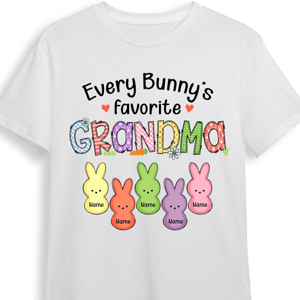 Personalized Mom Grandma Easter Bunny T Shirt Fb281 30O53