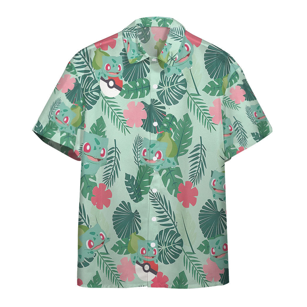 Gearhumans Bulbasaur Pkm X Hawaiian Custom Shirt Ha12542