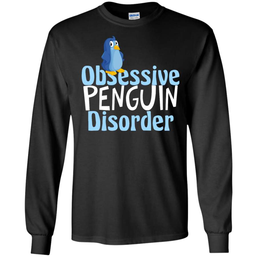 Cute Obsessive Penguin Disorder LS T-Shirt