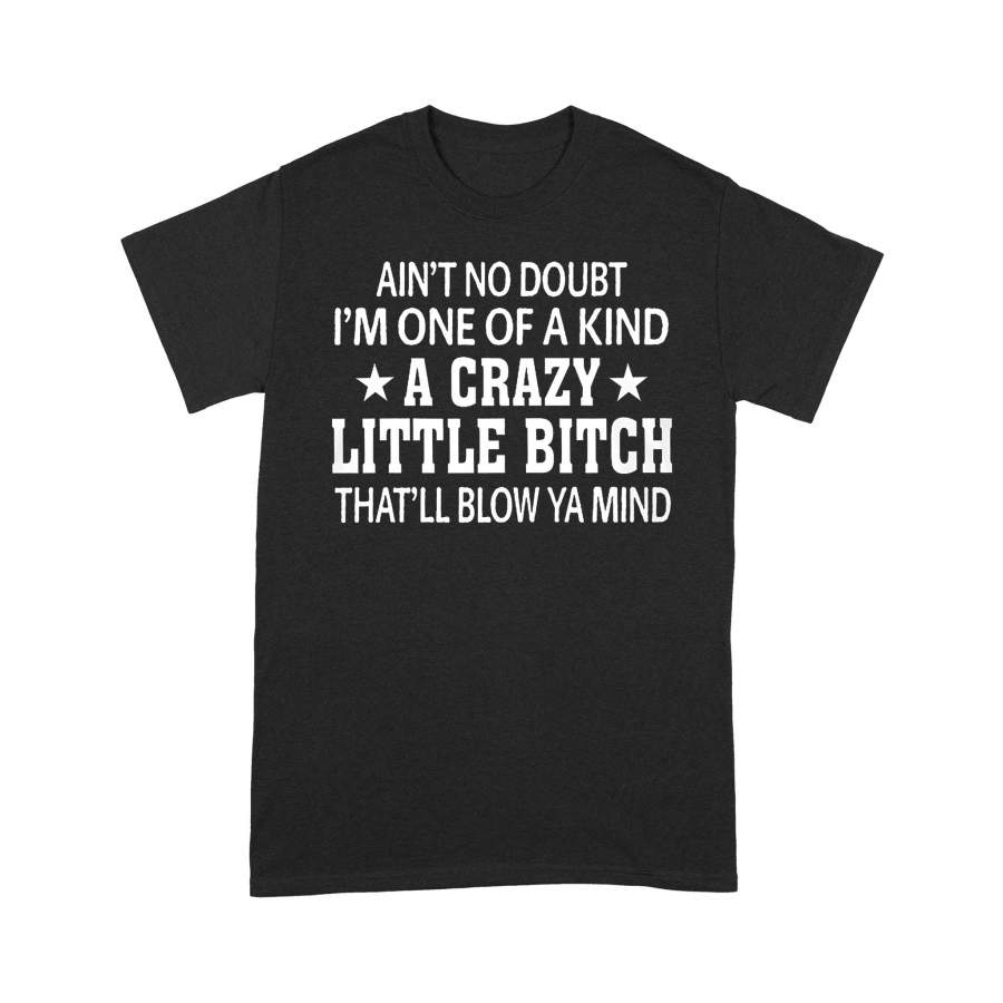 Ain’t No Doubt I’m One Of A Kind A Crazy Little Bitch That’ll Blow Ya Mind Funny T-shirt