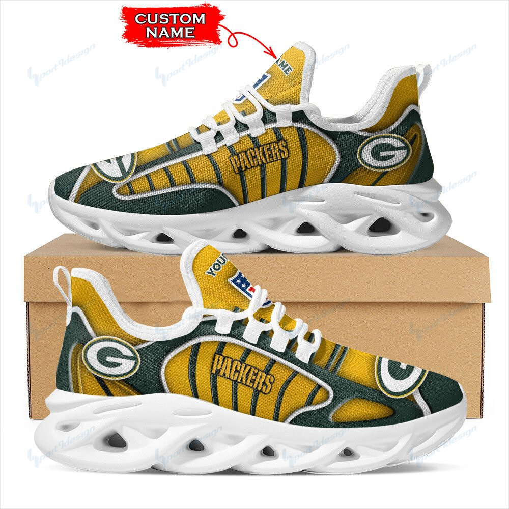 Green Bay Packers Personalized Yezy Running Sneakers Bg163