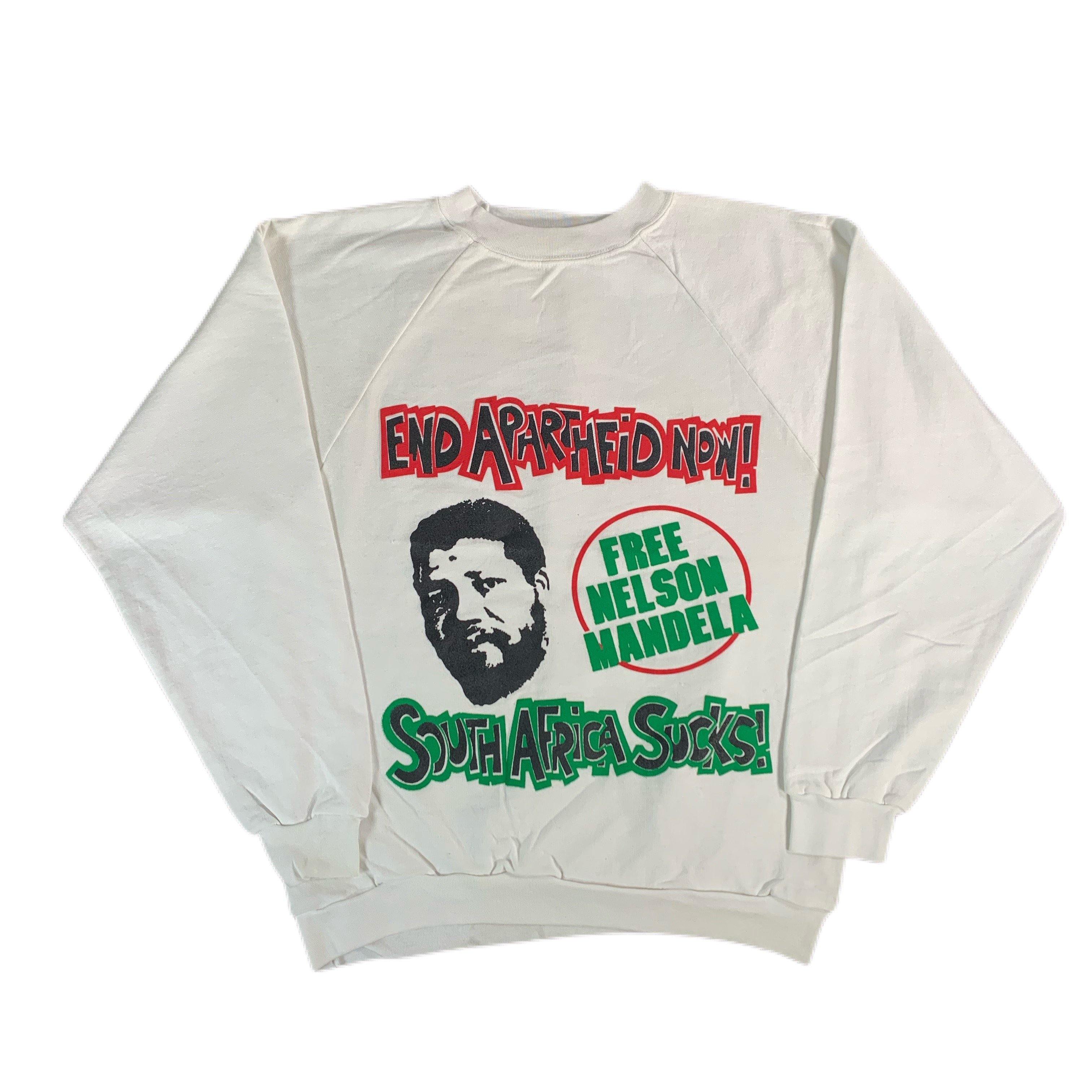 Vintage Nelson Mandela “End Apartheid Now!” Crewneck Sweatshirt