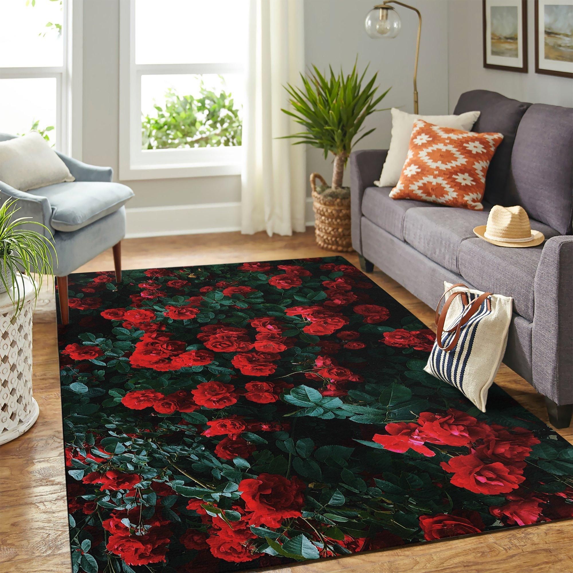 Arbusto De Rosas Area Rug Geeky Carpet – home decor – Bedroom Living Room décor