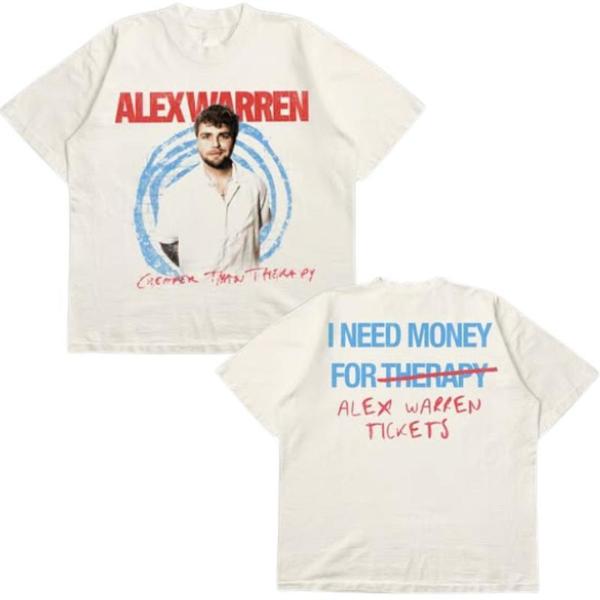 I Need Money For Therapy Creeper Alex Warren T-Shirt, Music Tour 2025 Global Sweatshirt, Alexx Warren Cloud Tee Casual Comfort Hoodie, Gift for him, Gift for her