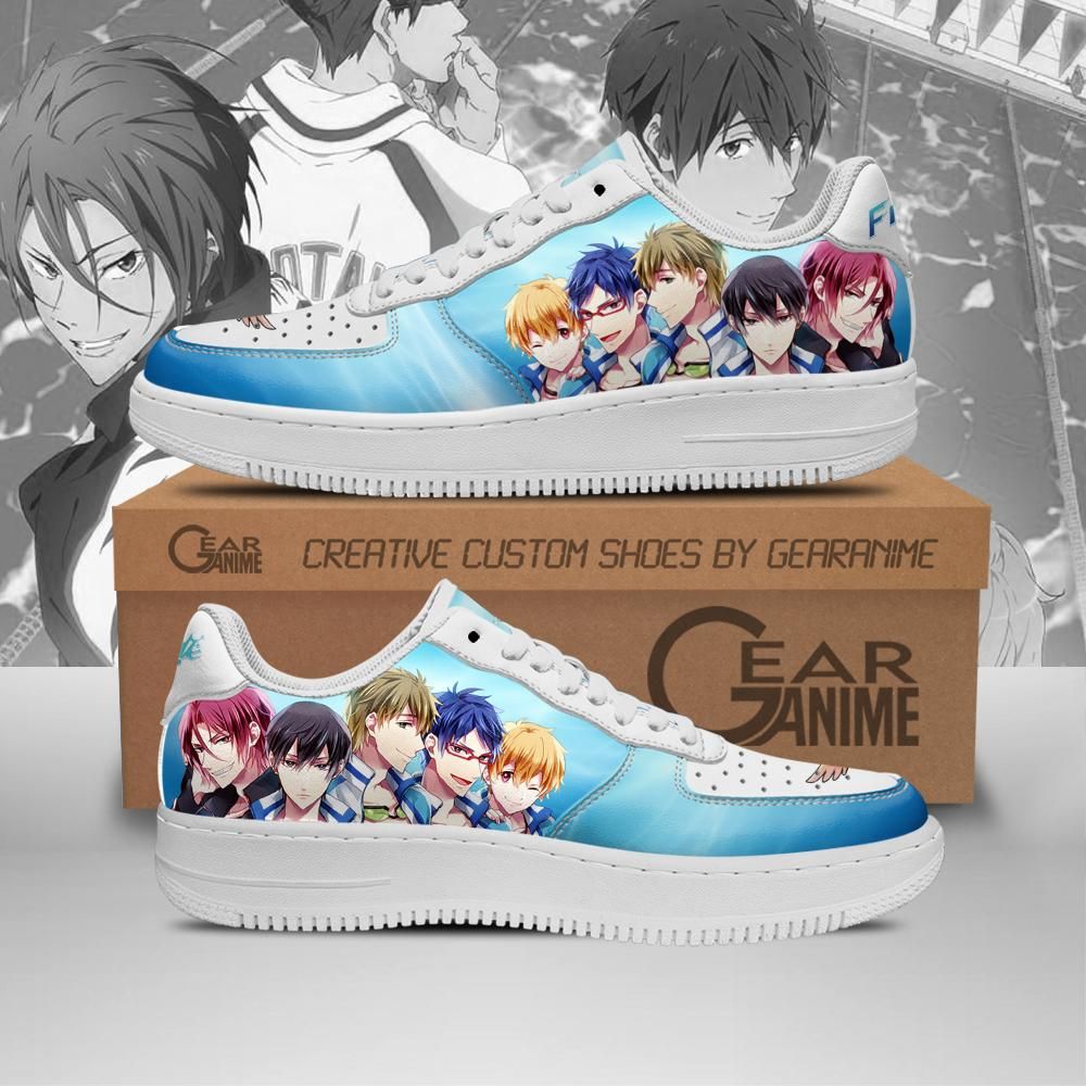 Free Iwatobi Swim Club Air Force Shoes Sneakers Custom Anime