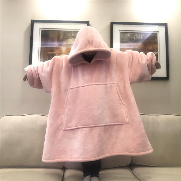 Stay Home And Chill Fluffy Oversized Blanket Hoodie