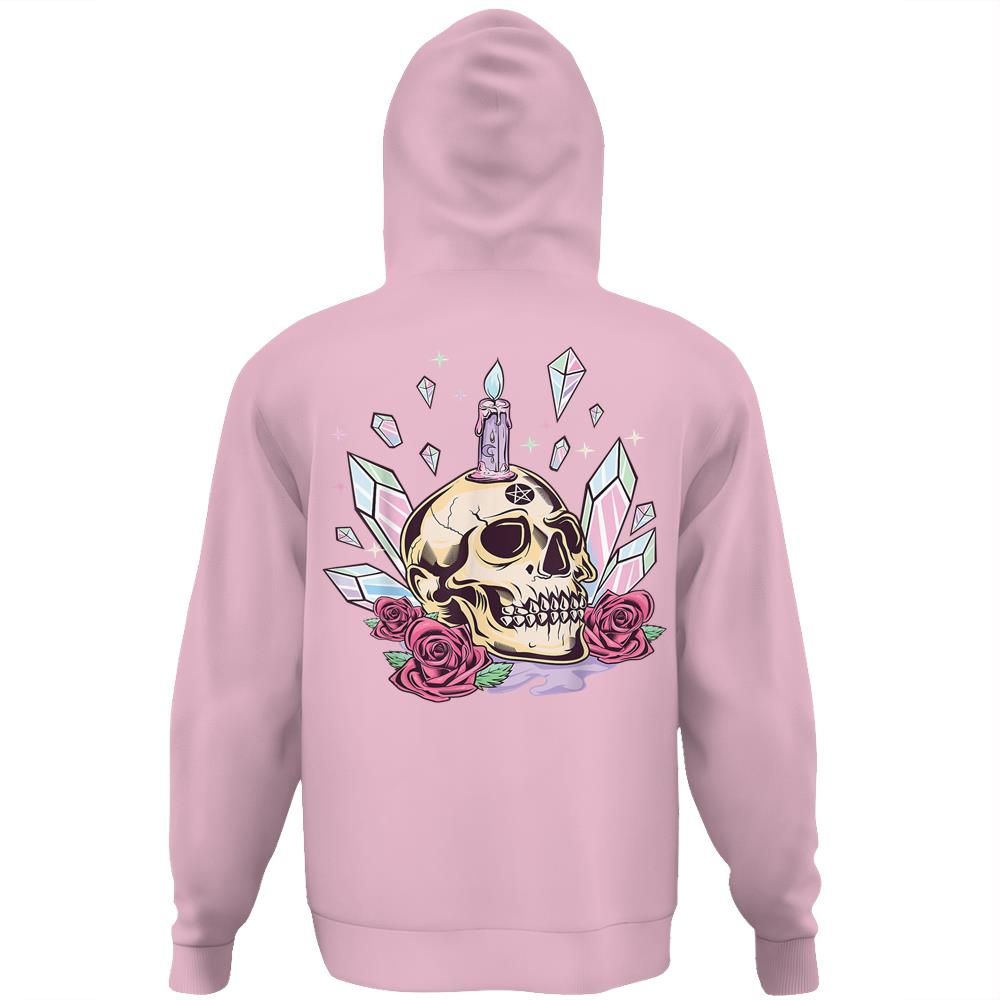 Pastel Goth Cute Creepy Skull Wiccan Kawaii Menhera Witchy T Shirt Print On Back Emprintstop 7122