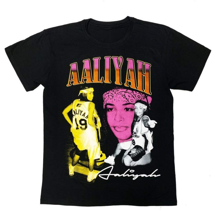 Vintage “aaliyah Basketball” T-shirt