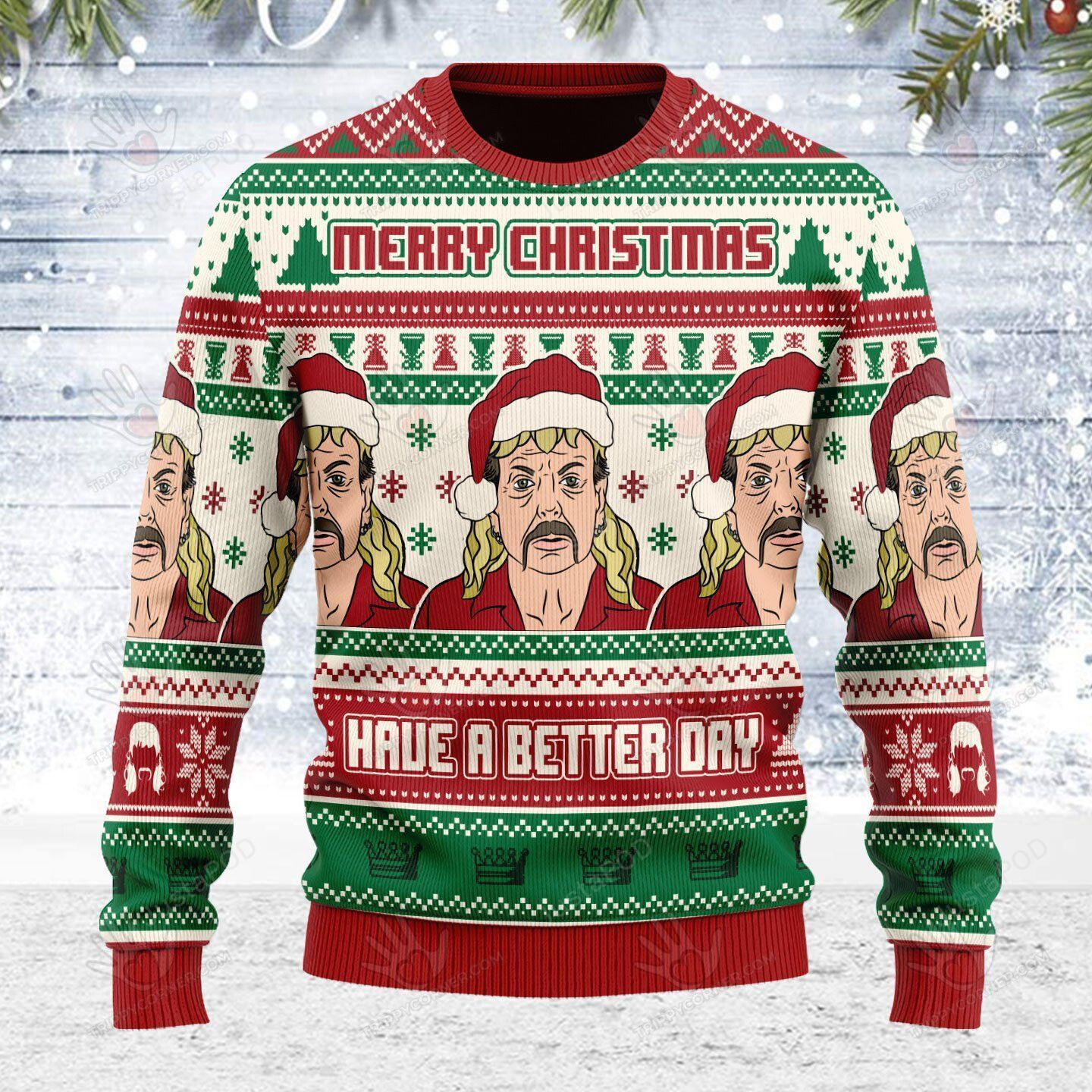 Merry Christmas Have A Better Day Ugly Christmas Sweater, All… Ugly Sweater Christmas Gift